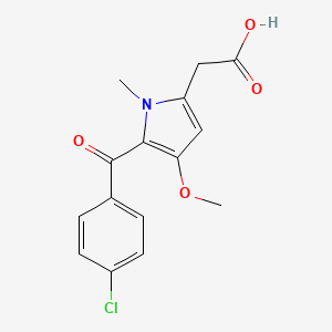 [5-(4-Chlorobenzoyl)-4-methoxy-1-methyl-1H-pyrrol-2-yl]acetic acid