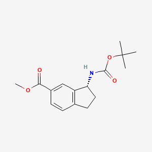 (R)-Methyl 3-(tert-butoxycarbonylamino)-2,3-dihydro-1H-indene-5-carboxylate
