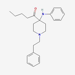 1-Pentanone, 1-[4-(phenylamino)-1-(2-phenylethyl)-4-piperidinyl]-