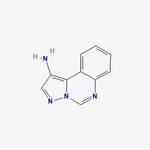 molecular formula C10H8N4 B8499841 1-Aminopyrazolo[1,5-c]quinazoline 