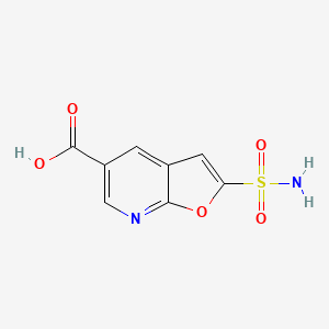 2-Sulfamoylfuro[2,3-b]pyridine-5-carboxylic acid