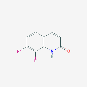 molecular formula C9H5F2NO B8499864 7,8-Difluoroquinolin-2(1H)-one 