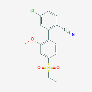 5-Chloro-4'-(ethylsulfonyl)-2'-methoxy-[1,1'-biphenyl]-2-carbonitrile
