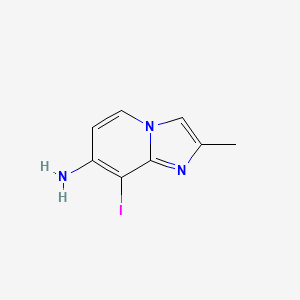 molecular formula C8H8IN3 B8499949 2-Methyl-8-iodoimidazo[1,2-a]pyridine-7-amine 