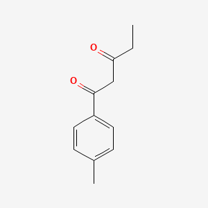 molecular formula C12H14O2 B8499961 1-(P-tolyl)pentane-1,3-dione 