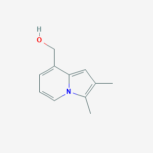 molecular formula C11H13NO B8499968 (2,3-Dimethyl-indolizin-8-yl)-methanol 