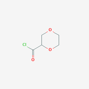 molecular formula C5H7ClO3 B8499982 1,4-Dioxane-2-carbonyl chloride 