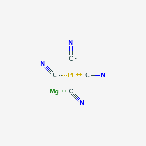 molecular formula C4MgN4Pt B085000 Magnesium;platinum(2+);tetracyanide CAS No. 14444-56-5