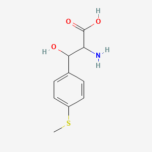 molecular formula C10H13NO3S B8500030 2-Amino-3-hydroxy-3-(4-methylthiophenyl)propionic acid 