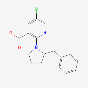 Methyl 2-(2-benzylpyrrolidin-1-yl)-5-chloronicotinate