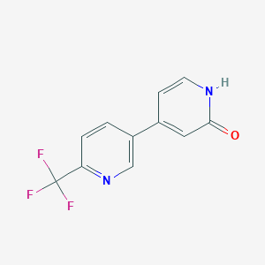 4-(6-(Trifluoromethyl)pyridin-3-yl)pyridin-2(1H)-one