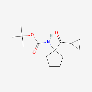 (1-Cyclopropanecarbonyl-cyclopentyl)-carbamic acid tert-butyl ester