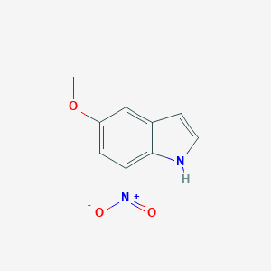 molecular formula C9H8N2O3 B085001 5-Methoxy-7-nitro-1H-indole CAS No. 10553-10-3