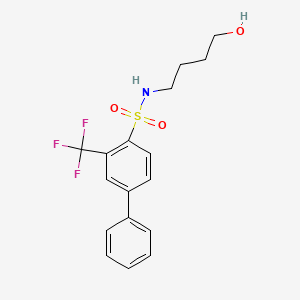 [1,1'-Biphenyl]-4-sulfonamide, N-(4-hydroxybutyl)-3-(trifluoromethyl)-