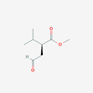 molecular formula C8H14O3 B8500181 Methyl (2s)-3-methyl-2-(2-oxoethyl)butanoate CAS No. 921630-66-2