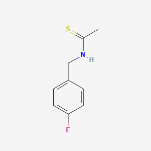 molecular formula C9H10FNS B8500189 N-(4-fluorobenzyl)-thioacetamide 