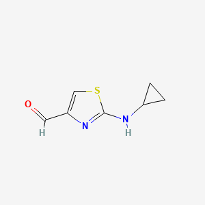 2-Cyclopropylaminothiazole-4-carbaldehyde