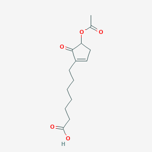 7-[4-(Acetyloxy)-5-oxocyclopent-1-en-1-yl]heptanoic acid