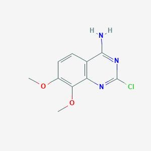 molecular formula C10H10ClN3O2 B8500249 2-CHLORO-7,8-DIMETHOXY-4-QUINAZOLINAMINE 