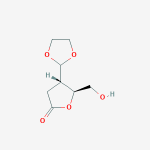 (4S,5S)-4-(1,3-dioxolan-2-yl)-5-(hydroxymethyl)dihydrofuran-2(3H)-one
