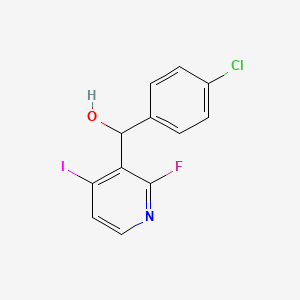 (4-Chlorophenyl)(2-fluoro-4-iodopyridin-3-yl)methanol