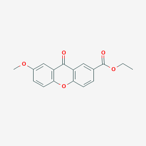molecular formula C17H14O5 B8500340 Ethyl 7-methoxy-9-oxoxanthene-2-carboxylate CAS No. 62615-09-2
