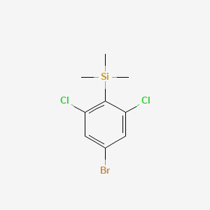 molecular formula C9H11BrCl2Si B8500352 3,5-Dichloro-4-trimethylsilyl-bromobenzene CAS No. 848758-08-7