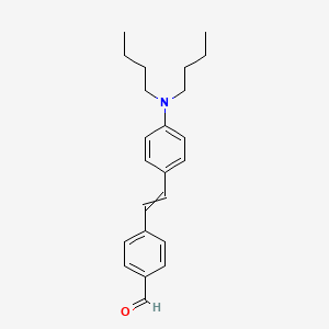 4-{2-[4-(Dibutylamino)phenyl]ethenyl}benzaldehyde