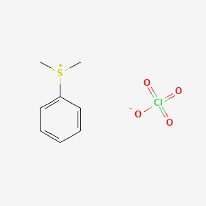 molecular formula C8H11ClO4S B8500480 Sulfonium, perchlorate CAS No. 29898-80-4