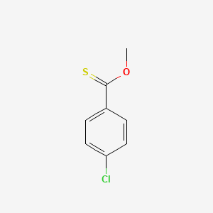 molecular formula C8H7ClOS B8500555 Methyl-4-chlorothiobenzoate 