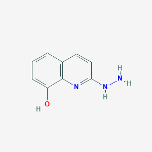 molecular formula C9H9N3O B085008 2-肼基喹啉-8-醇 CAS No. 15011-37-7