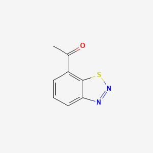 molecular formula C8H6N2OS B8500956 7-Acetylbenzo-1,2,3-thiadiazole 