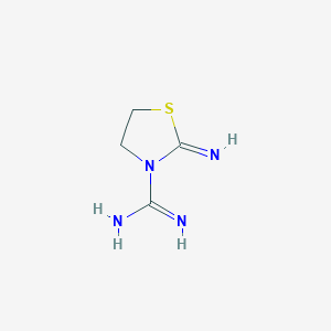 molecular formula C4H8N4S B085010 2-Imino-1,3-thiazolidine-3-carboximidamide CAS No. 10455-64-8