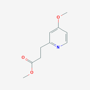molecular formula C10H13NO3 B8501016 Methyl 3-(4-methoxypyridin-2-yl)propanoate 