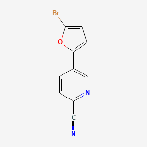 molecular formula C10H5BrN2O B8501031 5-(5-Bromo-furan-2-yl)pyridine-2-carbonitrile 