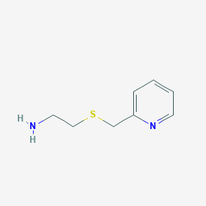 molecular formula C8H12N2S B8501155 2-((2-Aminoethyl)thiomethyl)pyridine CAS No. 38585-75-0