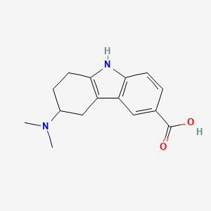 molecular formula C15H18N2O2 B8501266 3-(Dimethylamino)-2,3,4,9-tetrahydro-1H-carbazole-6-carboxylic acid CAS No. 60480-89-9