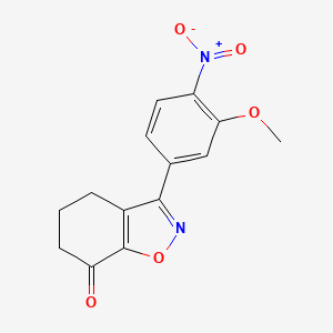 3-(3-Methoxy-4-nitrophenyl)-5,6-dihydrobenzo[d]isoxazol-7(4H)-one