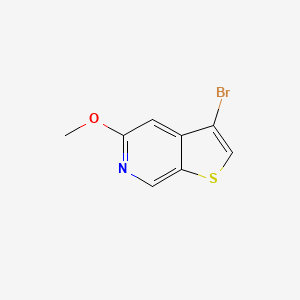 molecular formula C8H6BrNOS B8501271 3-Bromo-5-methoxythieno[2,3-c]pyridine 