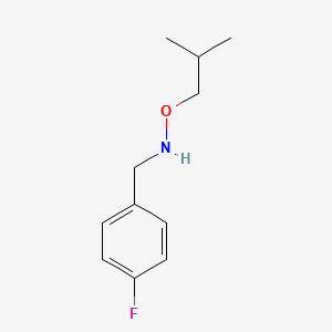 molecular formula C11H16FNO B8501382 n-(4-Fluorobenzyl)-o-isobutyl-hydroxylamine 