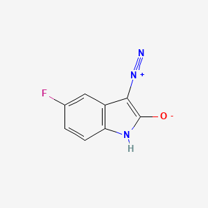 molecular formula C8H4FN3O B8501391 5-Fluoro-3-diazooxindole 
