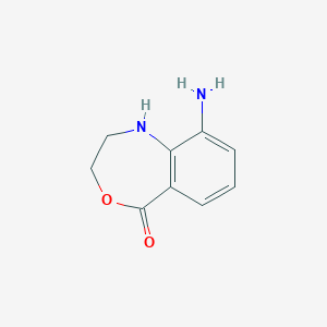 molecular formula C9H10N2O2 B8501405 9-Amino-2,3-dihydro-4,1-benzoxazepin-5(1H)-one 