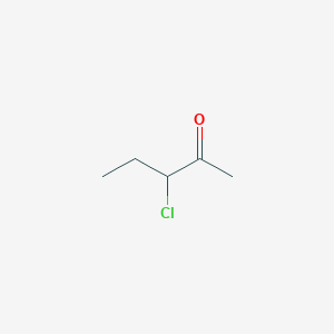 molecular formula C5H9ClO B085015 2-Pentanone, 3-chloro- CAS No. 13280-00-7