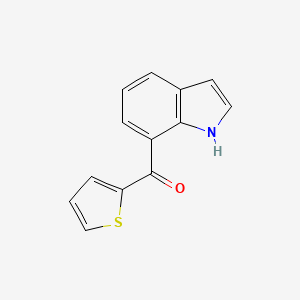 molecular formula C13H9NOS B8501533 Methanone,1h-indol-7-yl-2-thienyl- 