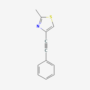 Thiazole, 2-methyl-4-(2-phenylethynyl)-