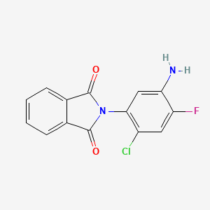 molecular formula C14H8ClFN2O2 B8501573 n-(5-Amino-2-chloro-4-fluorophenyl)phthalimide 