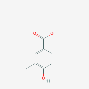 molecular formula C12H16O3 B8501603 Tert-butyl 4-hydroxy-3-methylbenzoate 