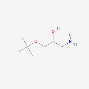 molecular formula C7H17NO2 B8501690 1-Amino-3-tert-butoxy-propan-2-ol 
