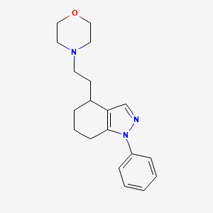 molecular formula C19H25N3O B8501692 4,5,6,7-tetrahydro-4-(2-(morpholin-4-yl)ethyl)-1-phenyl-1H-indazole CAS No. 878020-71-4