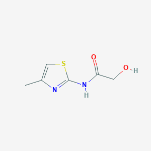 molecular formula C6H8N2O2S B8501698 2-hydroxy-N-(4-methyl-1,3-thiazol-2-yl)acetamide 